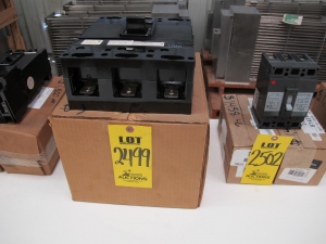 BREAKER, CIRCUIT TYPE, 175 AMP RATING, 600 AC, 125/250 DC VOLT RATING, 3 POLE, MAGNETIC KIND. MOLDED CASE, INTERCHANGEABLE ADJUSTABLE TRIP, 22KA INTERRUPT CURRENT AT 600VAC, PART # ITE (W-44) LOADING & HANDLING FEE $5-